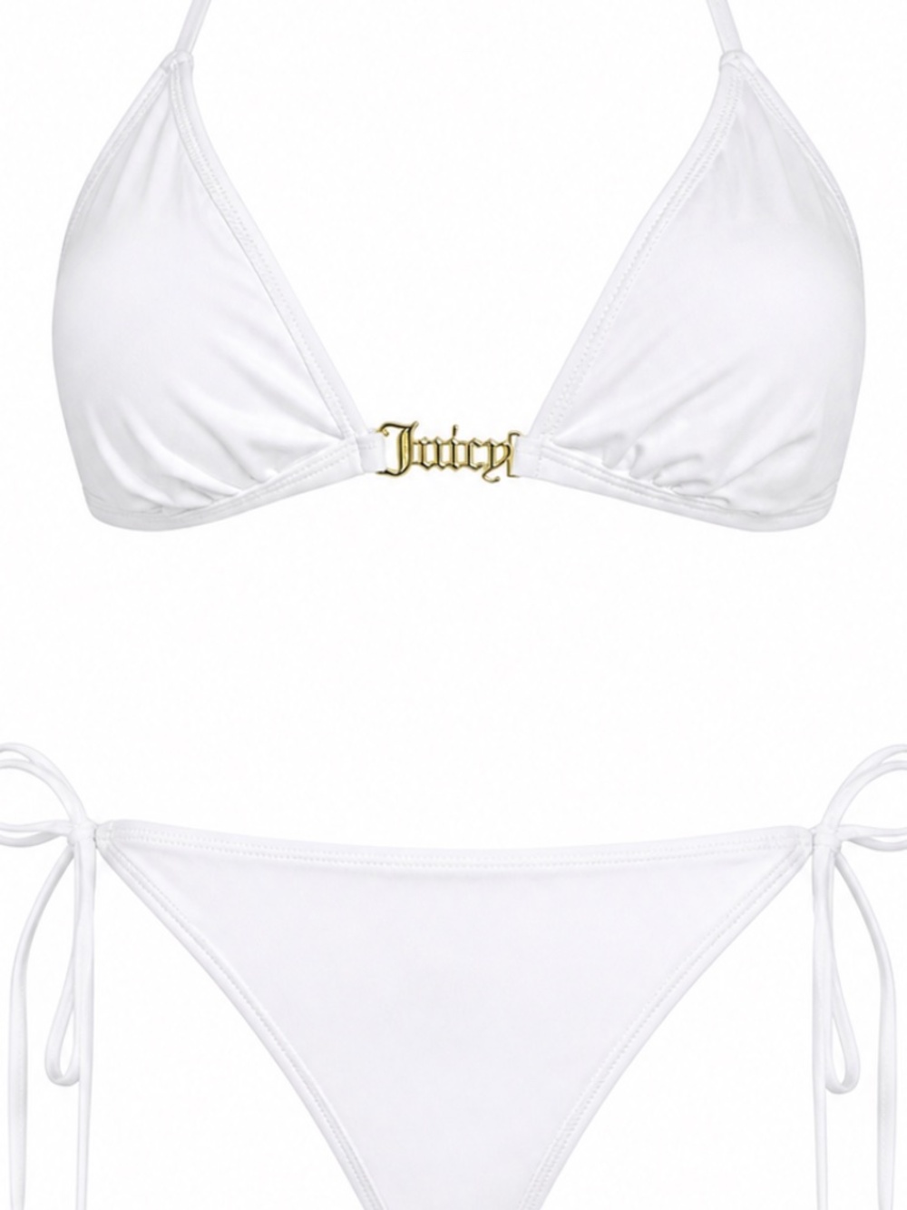 Juicy Couture white two-piece swimsuit with the inscription size L